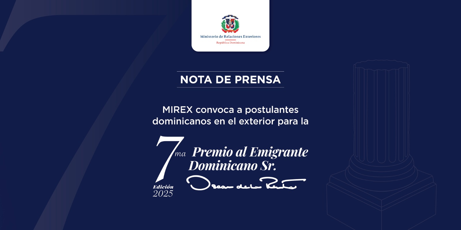 Mirex Rd Inicio - MIREX | Ministerio de Relaciones Exteriores